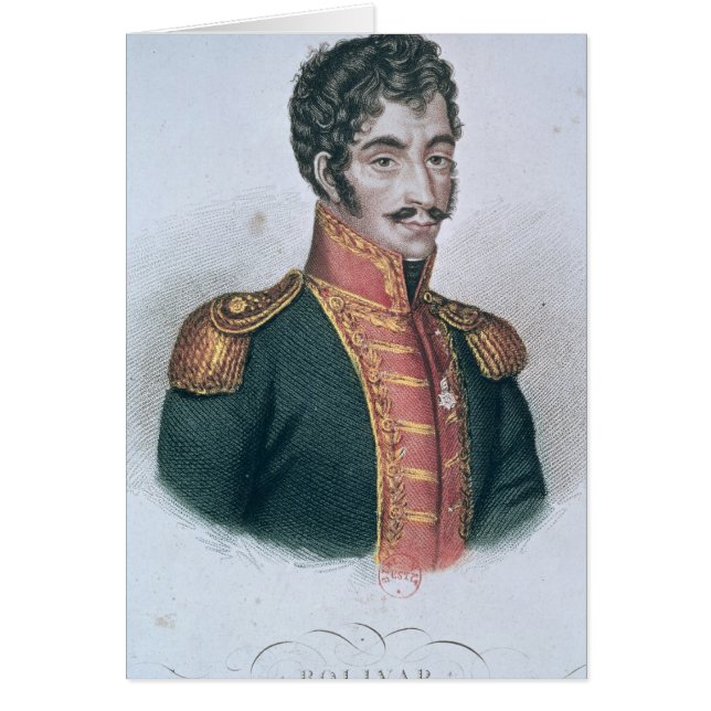 Portret van Simon Bolivar (Voorkant)