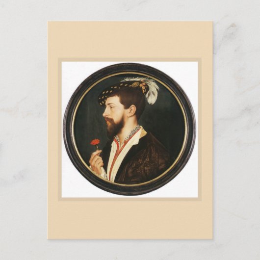 Portret van Simon George door Hans Holbein Younger Briefkaart (Voorkant)