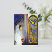 Portret van Simone Fayet in de Heilige Communie Briefkaart (Staand voorkant)