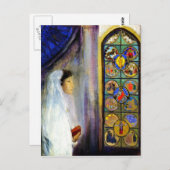 Portret van Simone Fayet in de Heilige Communie Briefkaart (Voorkant / Achterkant)