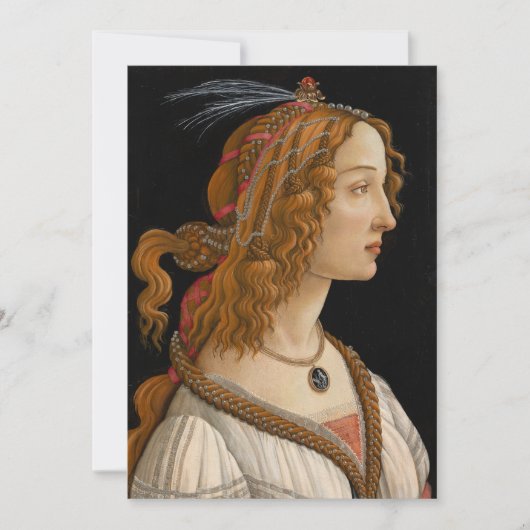 Portret van Simonetta Vespucci | Botticelli (Voorkant)