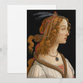 Portret van Simonetta Vespucci | Botticelli (Voorkant / Achterkant)
