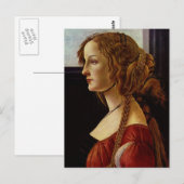 Portret van Simonetta Vespucci door Botticelli Briefkaart (Voorkant / Achterkant)