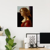 Portret van Simonetta Vespucci door Botticelli Poster (Thuiskantoor)