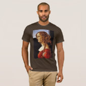 Portret van Simonetta Vespucci door botticelli San T-shirt (Voorkant volledig)