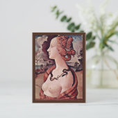 Portret van Simonetta vespucci door Piero di cosim Briefkaart (Staand voorkant)