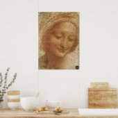 Portret van Sint Anna door Leonardo da Vinci Poster (Keuken)
