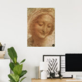 Portret van Sint Anna door Leonardo da Vinci Poster (Thuiskantoor)