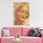 Portret van Sint Anna-studie van Leonardo da Vinci Canvas Afdruk (Insitu (Woonkamer))