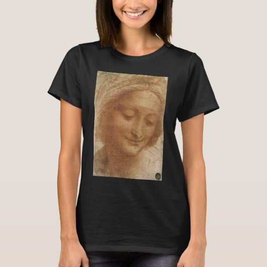Portret van Sint Anna Studie van Leonardo da Vinci T-shirt (Voorkant)