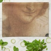 Portret van Sint-Anna-studie van Leonardo da Vinci Theedoek (Gevouwen)