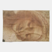 Portret van Sint-Anna-studie van Leonardo da Vinci Theedoek (Horizontaal)