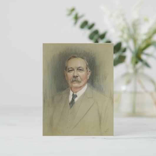 Portret van Sir Arthur Conan Doyle Briefkaart (Staand voorkant)