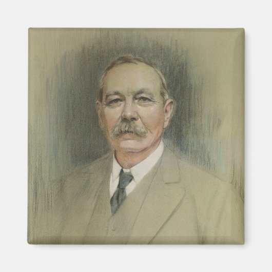 Portret van Sir Arthur Conan Doyle Magneet (Voorkant)
