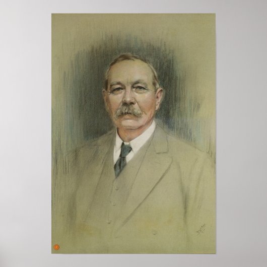 Portret van Sir Arthur Conan Doyle Poster (Voorkant)