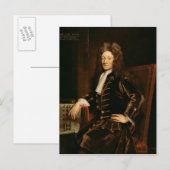 Portret van Sir Christopher Wren 1711 Briefkaart (Voorkant / Achterkant)