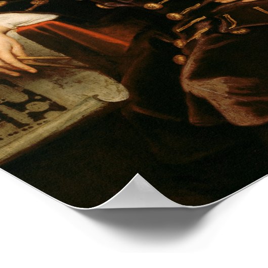 Portret van Sir Christopher Wren 1711 Poster (Hoek)