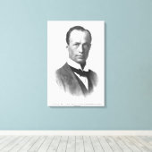 Portret van Sir Douglas Mawson Canvas Afdruk (Insitu (Houten vloer))