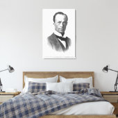 Portret van Sir Douglas Mawson Canvas Afdruk (Insitu (Slaapkamer))