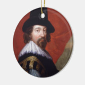 Portret van Sir Francis Bacon Viscount St Alban Keramisch Ornament (Links)