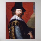 Portret van Sir Francis Bacon Viscount St Alban Poster (Voorkant)