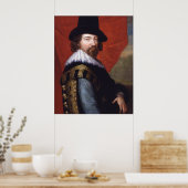Portret van Sir Francis Bacon Viscount St Alban Poster (Keuken)