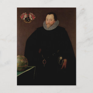 Portret van Sir Francis Drake 1591 Briefkaart