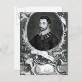 Portret van Sir Francis Drake Briefkaart (Voorkant / Achterkant)
