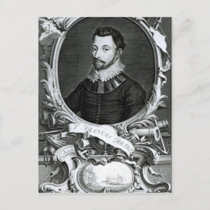 Portret van Sir Francis Drake Briefkaart