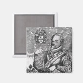 Portret van Sir Francis Drake Magneet (Voorkant / Achterkant)