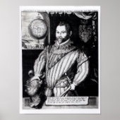 Portret van Sir Francis Drake Poster (Voorkant)