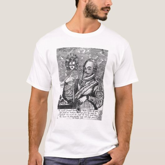 Portret van Sir Francis Drake T-shirt (Voorkant)