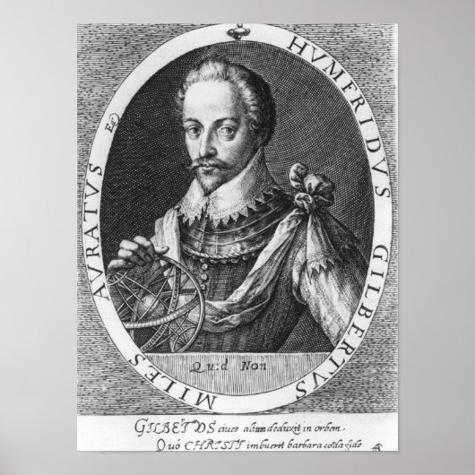 Portret van Sir Humphrey Gilbert Poster (Voorkant)
