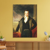 Portret van Sir Humphry Davy Canvas Afdruk (Insitu (Woonkamer))