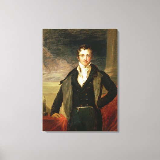 Portret van Sir Humphry Davy Canvas Afdruk (Voorkant)