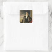 Portret van Sir Humphry Davy Vierkante Sticker (Tas)
