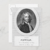 Portret van Sir Isaac Newton Briefkaart (Voorkant / Achterkant)