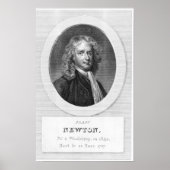 Portret van Sir Isaac Newton Poster (Voorkant)
