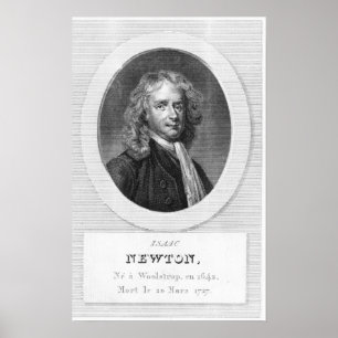 Portret van Sir Isaac Newton Poster
