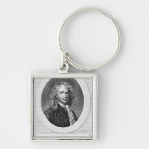 Portret van Sir Isaac Newton Sleutelhanger