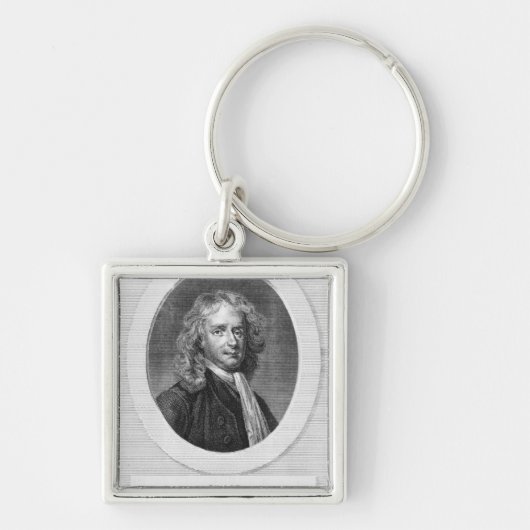 Portret van Sir Isaac Newton Sleutelhanger (Voorkant)