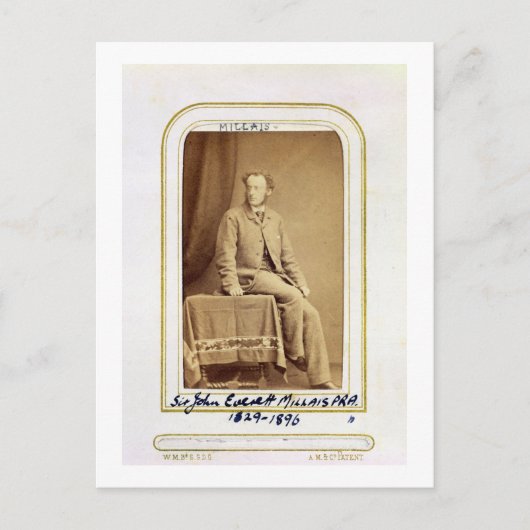 Portret van Sir John Everett Millais (1829-96) (al Briefkaart (Voorkant)