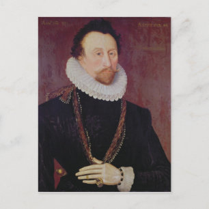 Portret van Sir John Hawkins 1581 Briefkaart