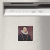 Portret van Sir John Hawkins 1581 Magneet (Insitu (Vaatwasser))