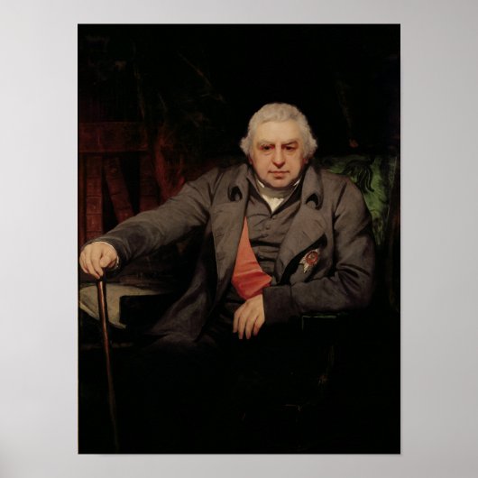 Portret van Sir Joseph Banks, 1810 Poster (Voorkant)