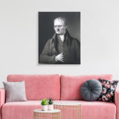 Portret van Sir Joseph Thomson Canvas Afdruk (Insitu (Woonkamer))