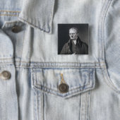 Portret van Sir Joseph Thomson Vierkante Button 5,1 Cm (In situ)