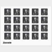 Portret van Sir Joseph Thomson Vierkante Sticker (Vel)