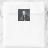 Portret van Sir Joseph Thomson Vierkante Sticker (Tas)
