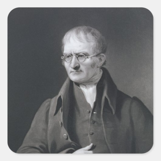 Portret van Sir Joseph Thomson Vierkante Sticker (Voorkant)